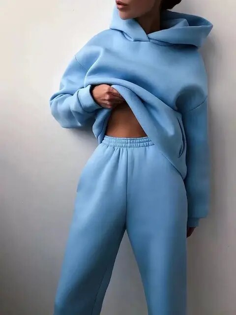 Ensemble Confortable et Stylé pour Femmes: Sweat à Capuche et Jogging