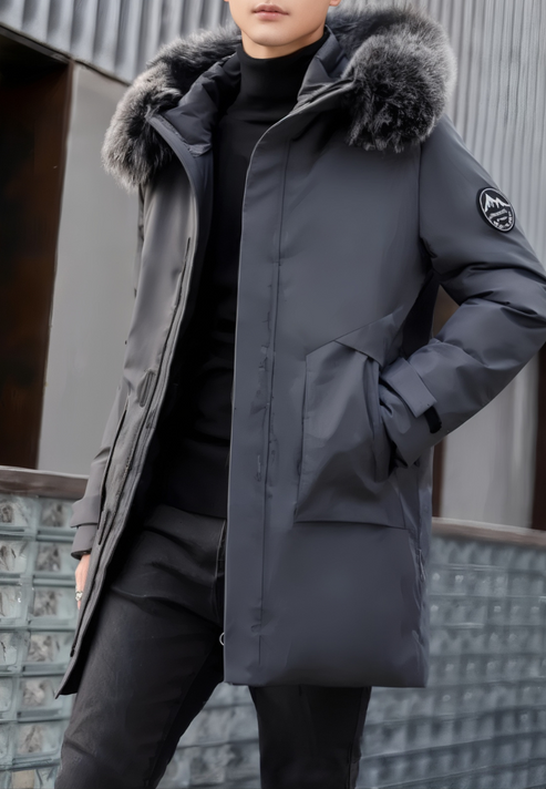 Parka Élégant pour Hommes avec Capuche Raffinée