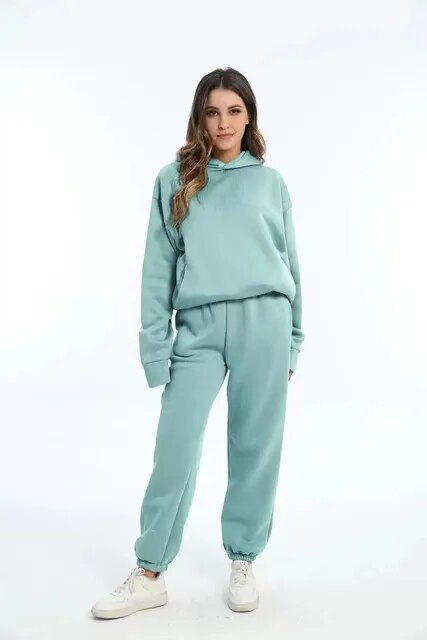 Ensemble Confortable et Stylé pour Femmes: Sweat à Capuche et Jogging