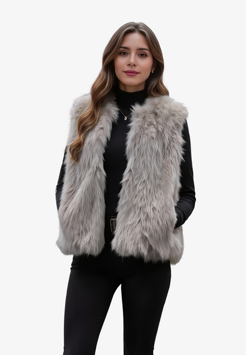 Gilet Sans Manches pour Femmes au Design Moderne et Polyvalent