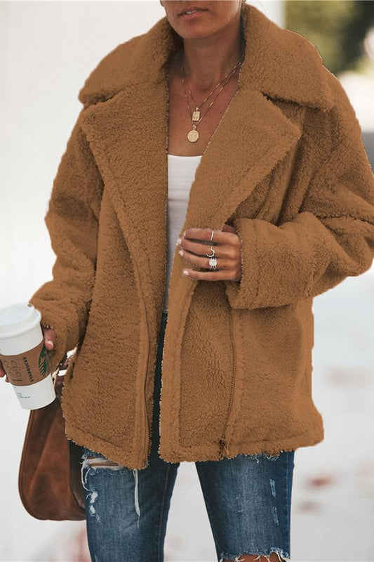 Veste d’Hiver Légère et Décontractée au Style Douillet pour Femmes