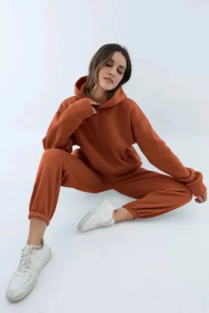 Ensemble Confortable et Stylé pour Femmes: Sweat à Capuche et Jogging