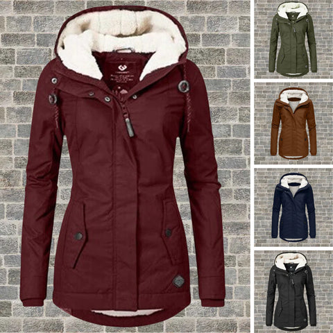 Parka Chic et Chaud pour Femmes avec Capuche Spacieuse