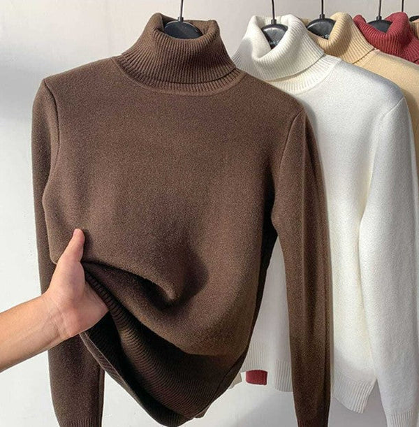 Pull col montant chic pour femme – Élégance et confort au quotidien