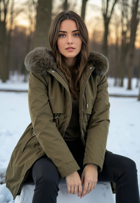 Parka Moderne pour Femmes au Design Élégant et Actuel