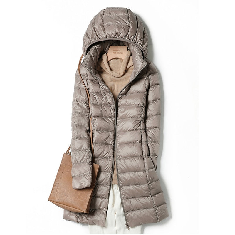 Veste d’Hiver avec Capuche et Coupe Slim pour Temps Froid