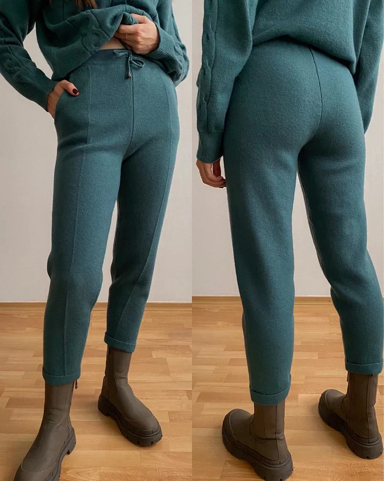 Ensemble Pull et Pantalon de Claire - Élégance Décontractée pour Femmes